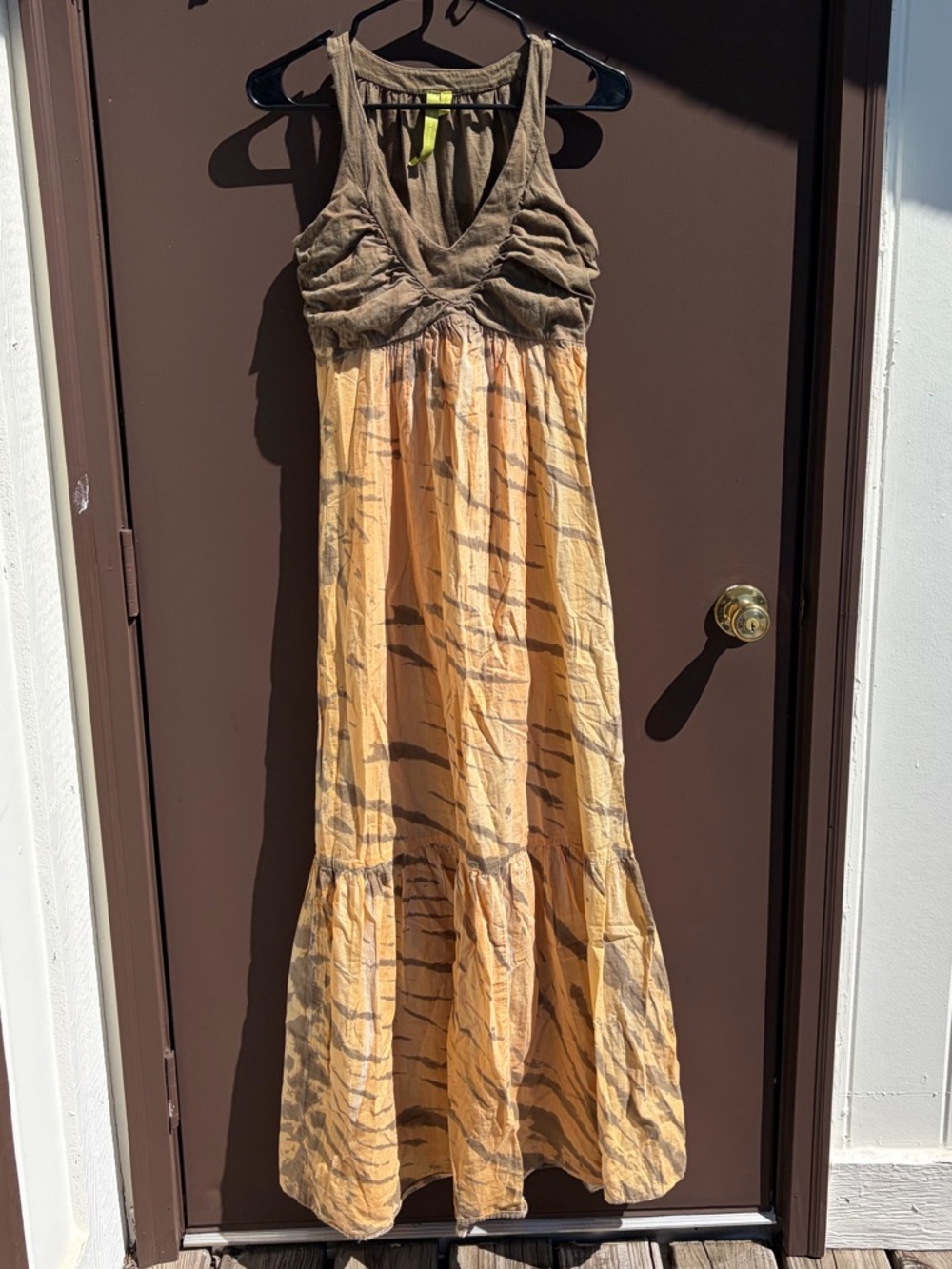 Green Dragon Tie Dye Maxi Dress
